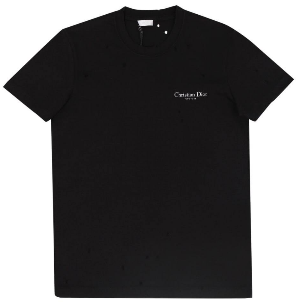 CD COUTURE PRINT T-SHIRT BLACK