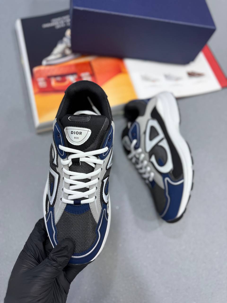 B30 TRAINERS BLUE/BLACK/GREY/WHITE