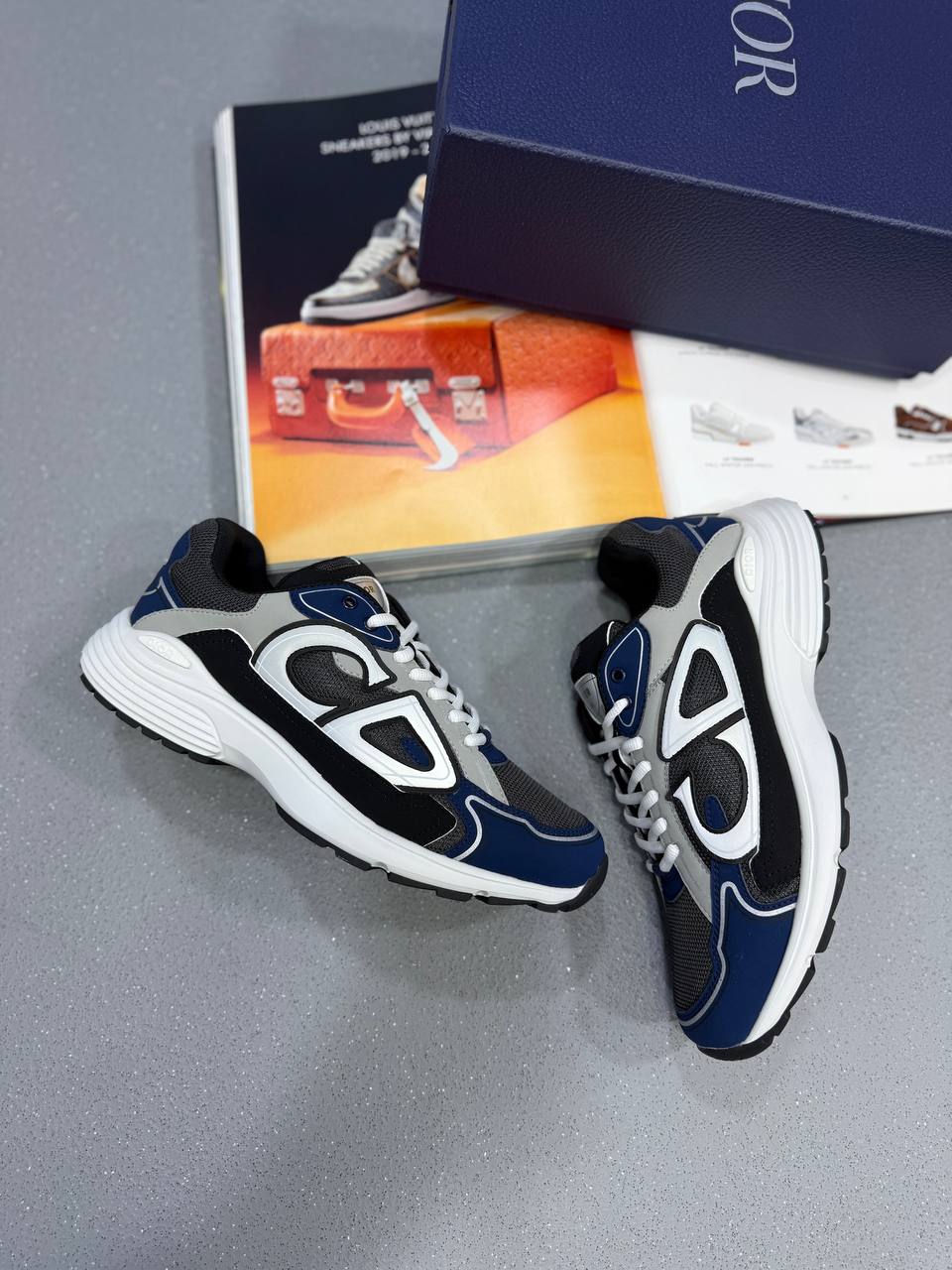 B30 TRAINERS BLUE/BLACK/GREY/WHITE