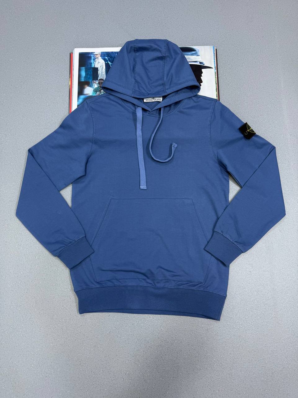 STONE HOODIE BLUE