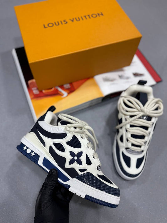 SKATE TRAINERS NAVY/WHITE