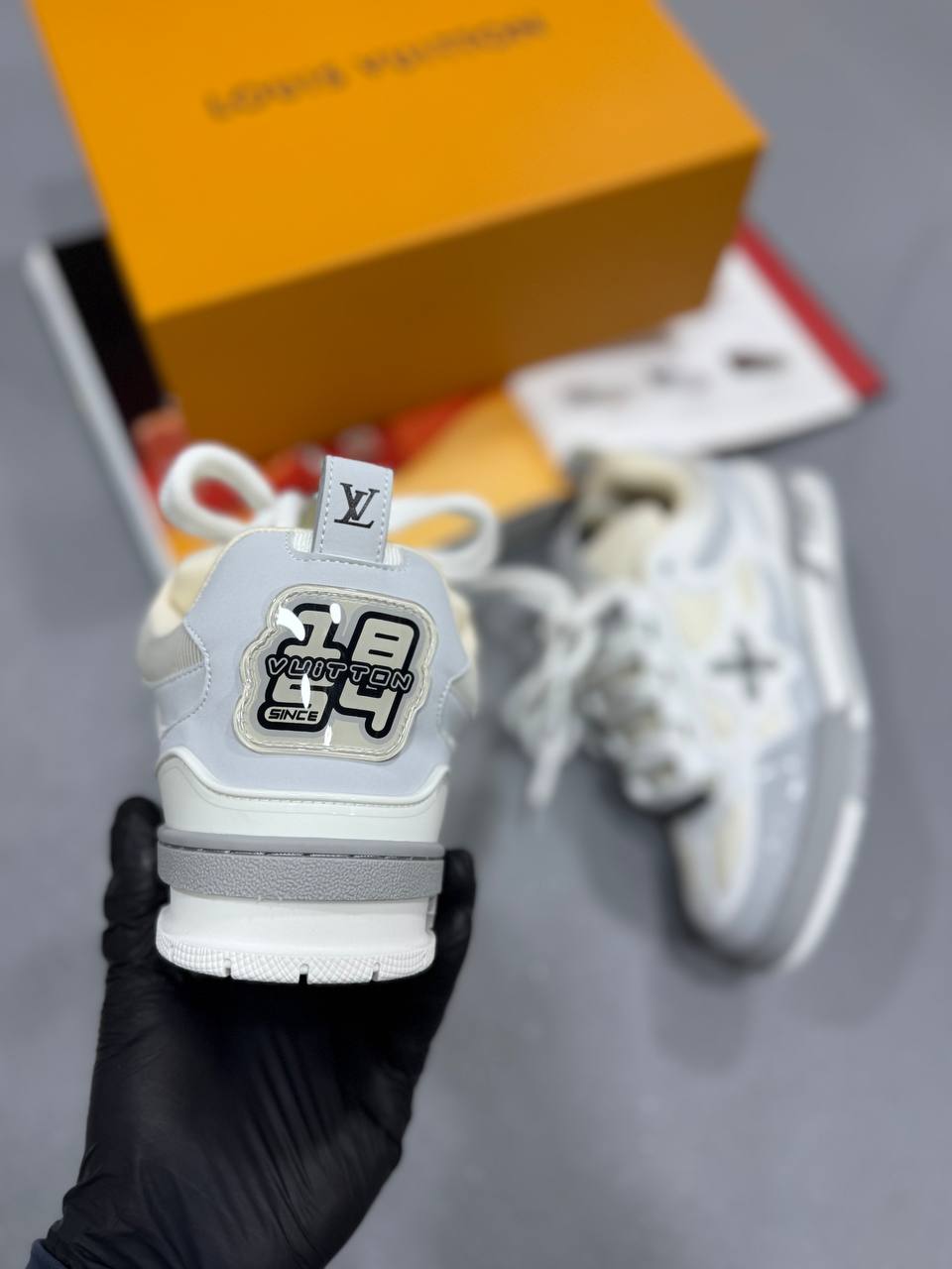 SKATE TRAINERS WHITE/GREY