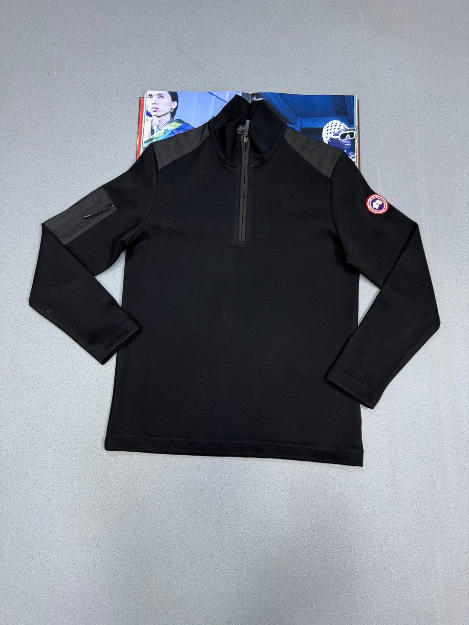 CG HALF ZIP BLACK