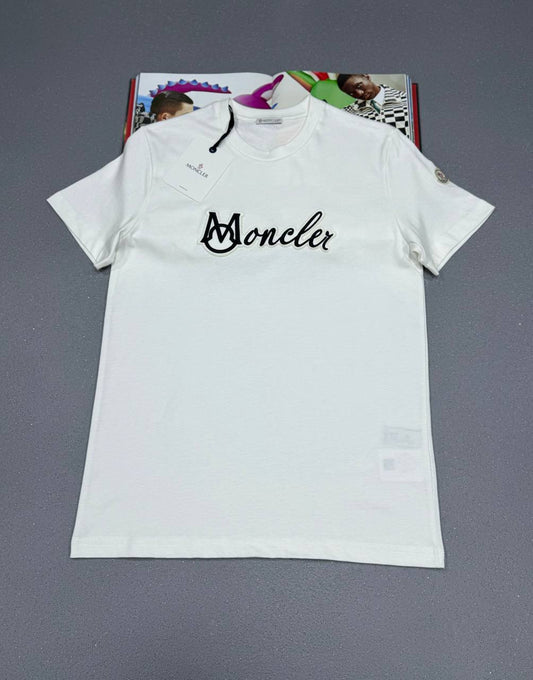 MNCLR EMBROIDERED LOGO T-SHIRT WHITE