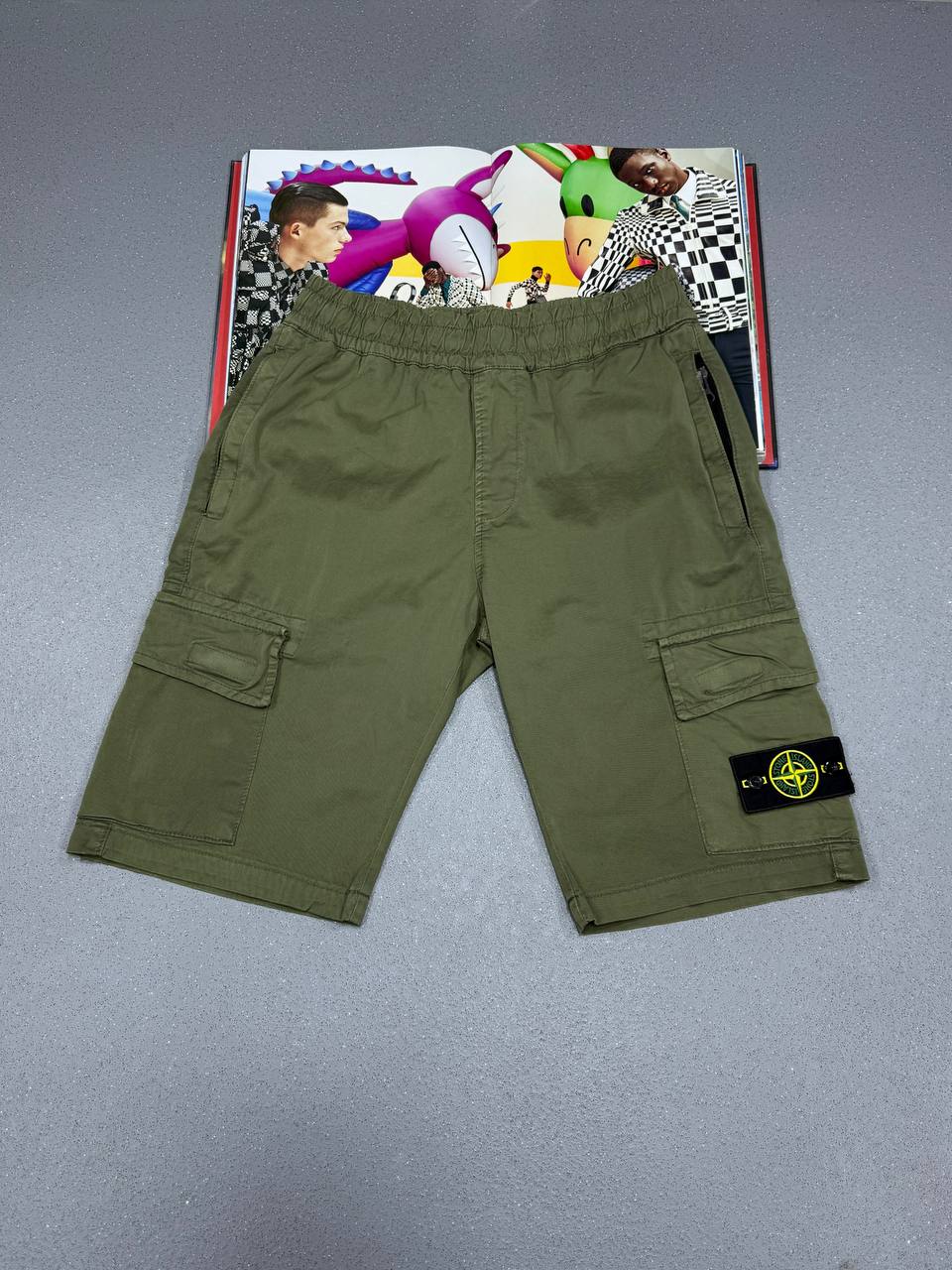 STONE CARGO SHORTS KHAKI