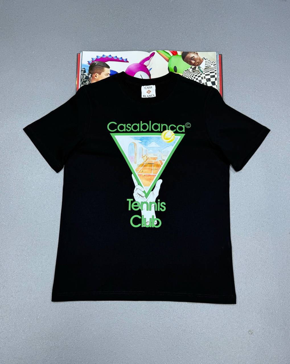 CASA TENNIS CLUB T-SHIRT BLACK