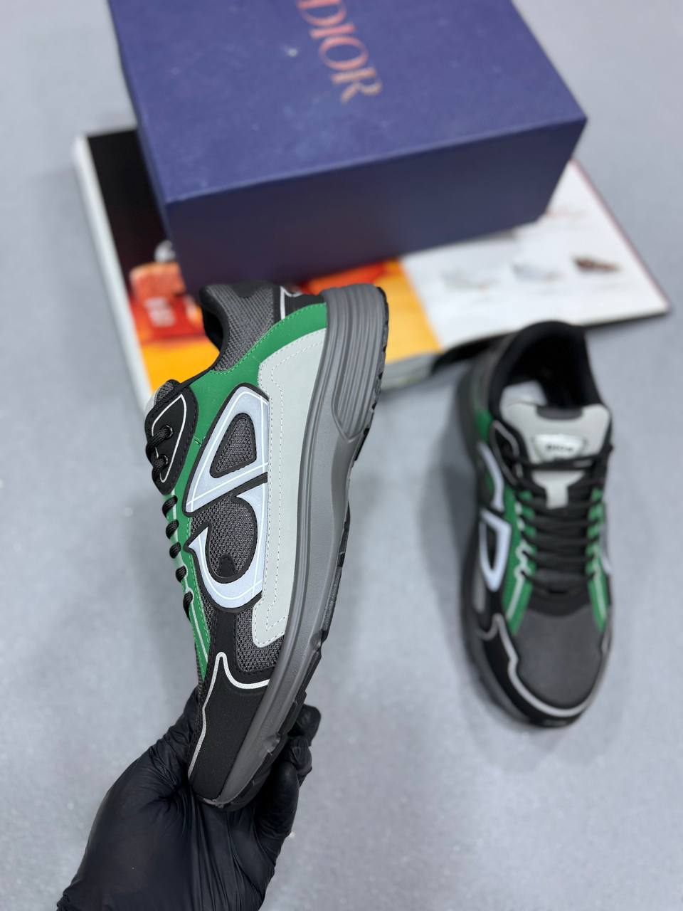 B30 TRAINERS BLACK/GREEN