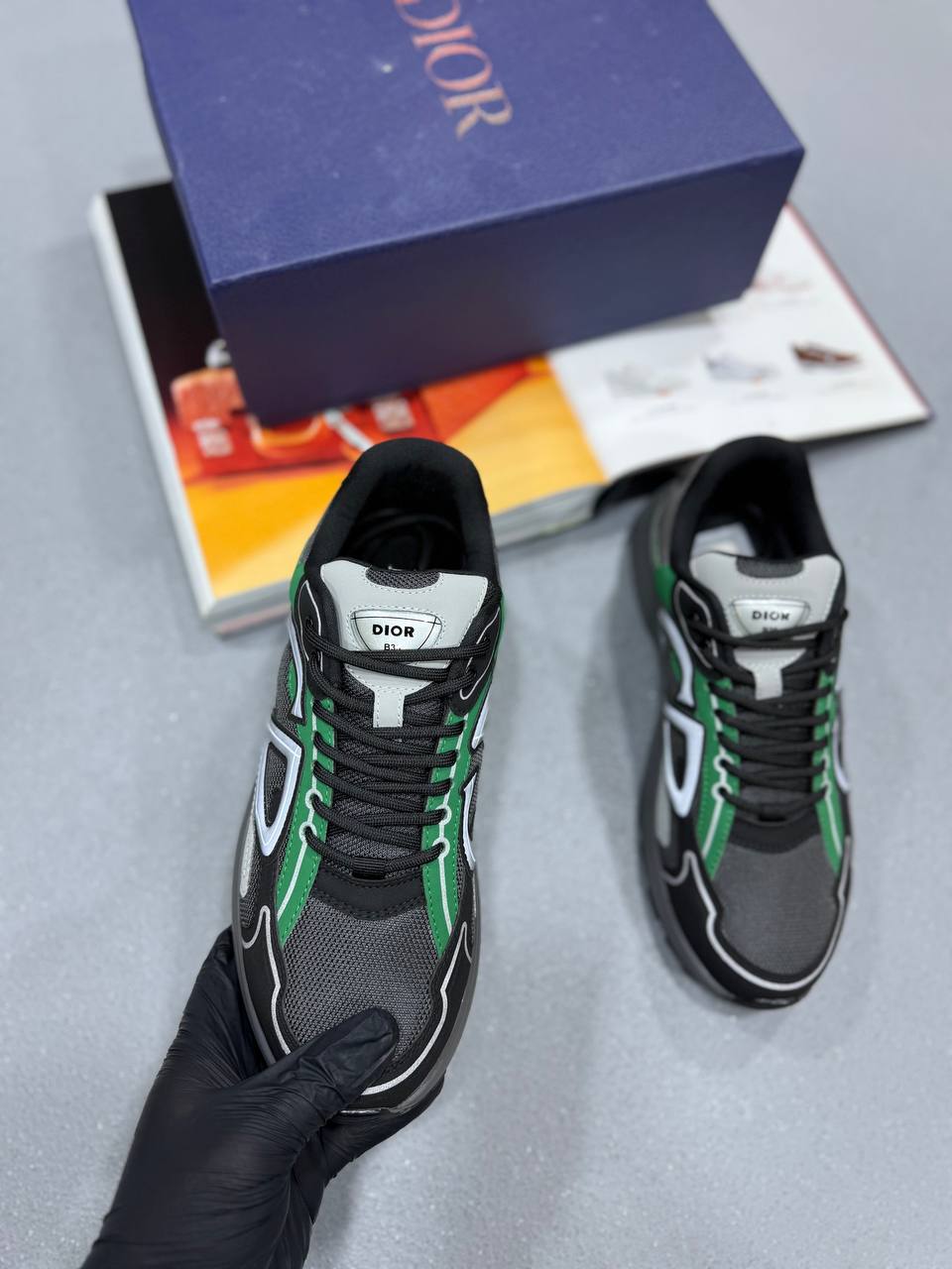 B30 TRAINERS BLACK/GREEN