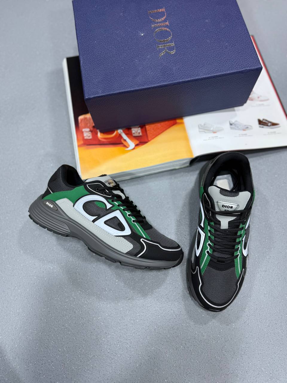 B30 TRAINERS BLACK/GREEN